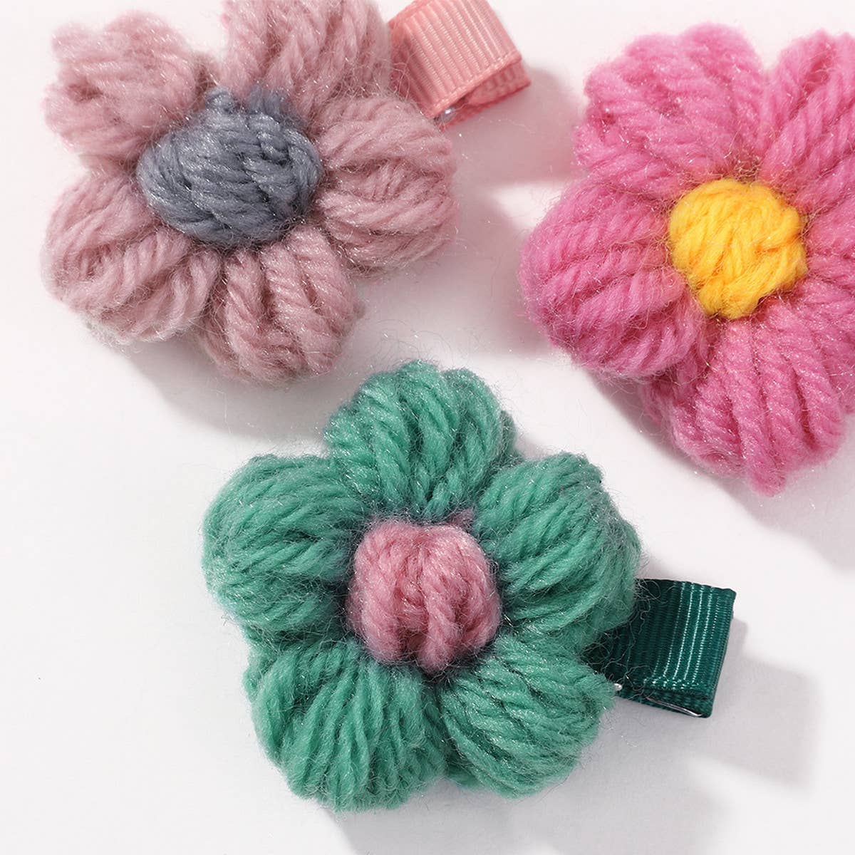 2024 New Knitted Flower Hairpin For Children_Cwaha2350