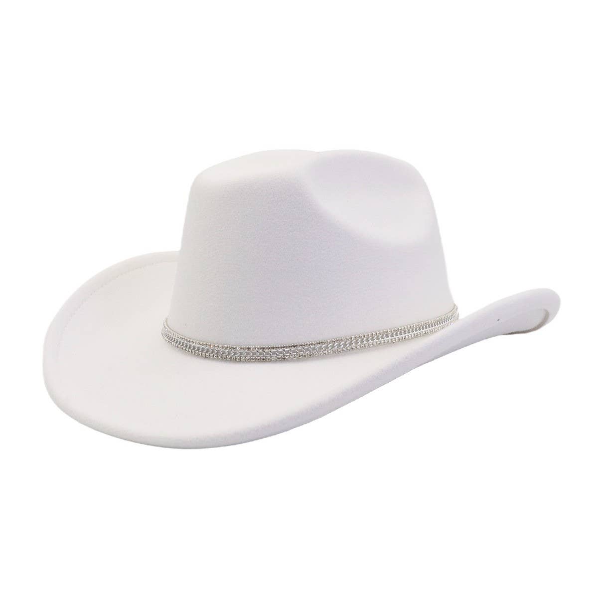 Western Wool Cowboy Fedora Hat For Couples_Cwah04397