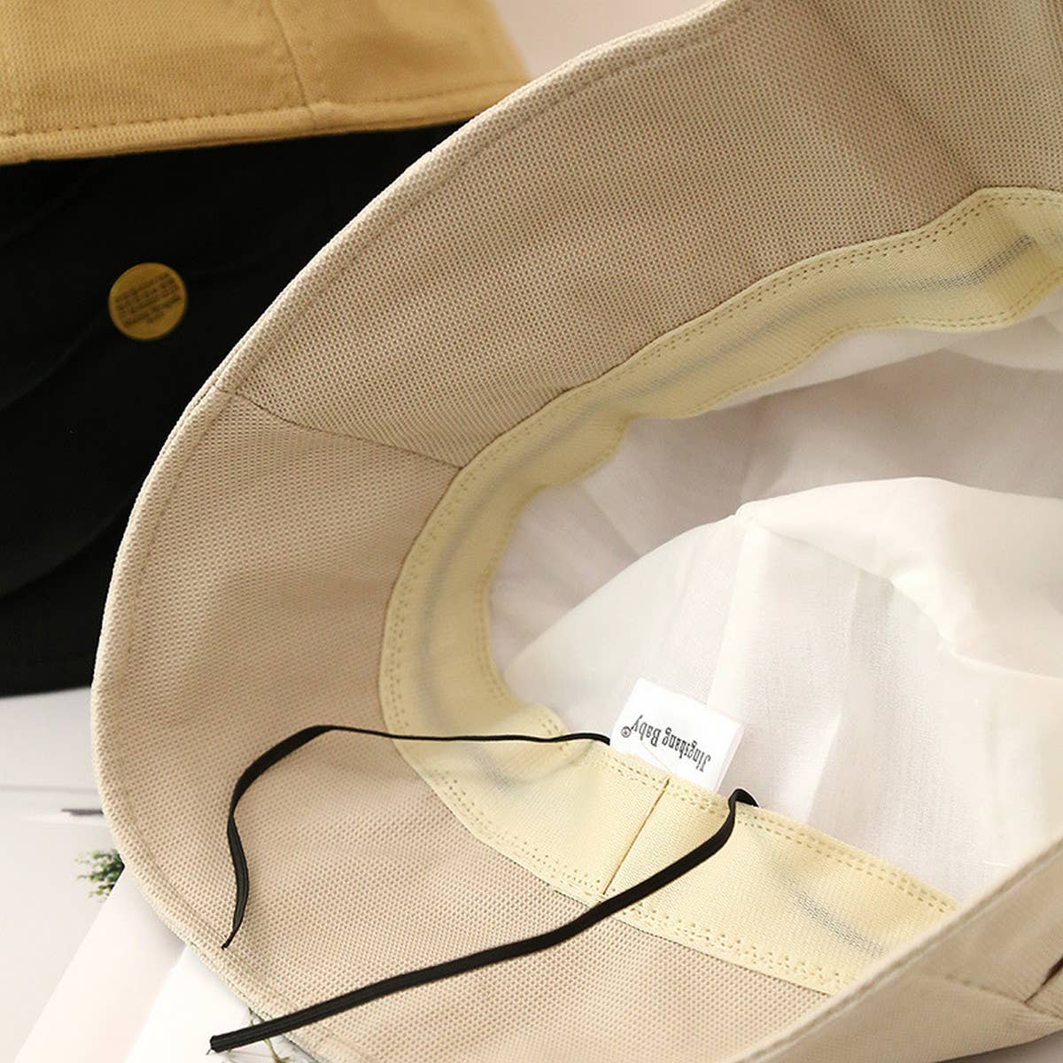 PLEATED SUN PROTECTION BUCKET HAT_CWAB2844