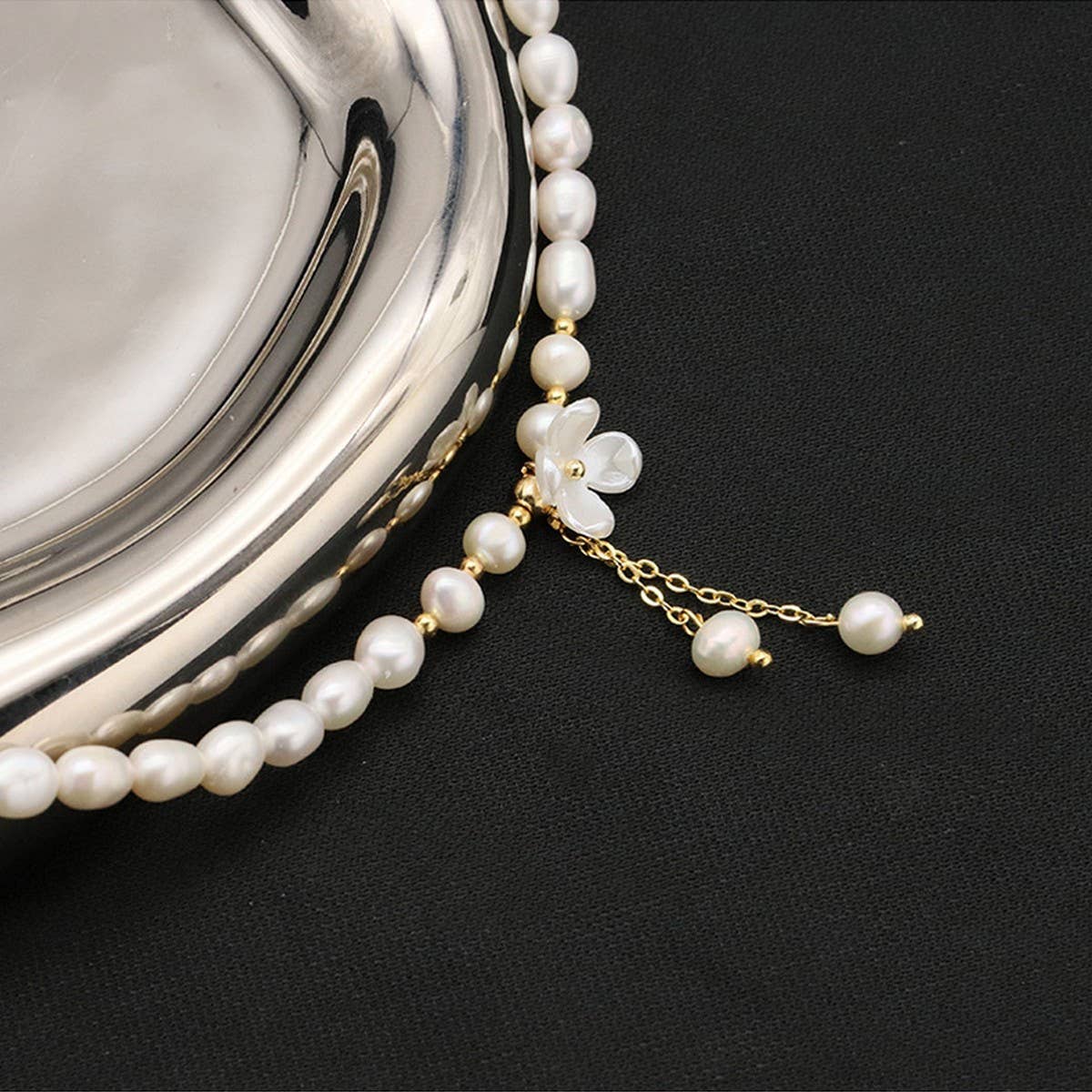 ALL MATCH NATURAL FRESHWATER PEARL NECKLACE_CWAJE3849