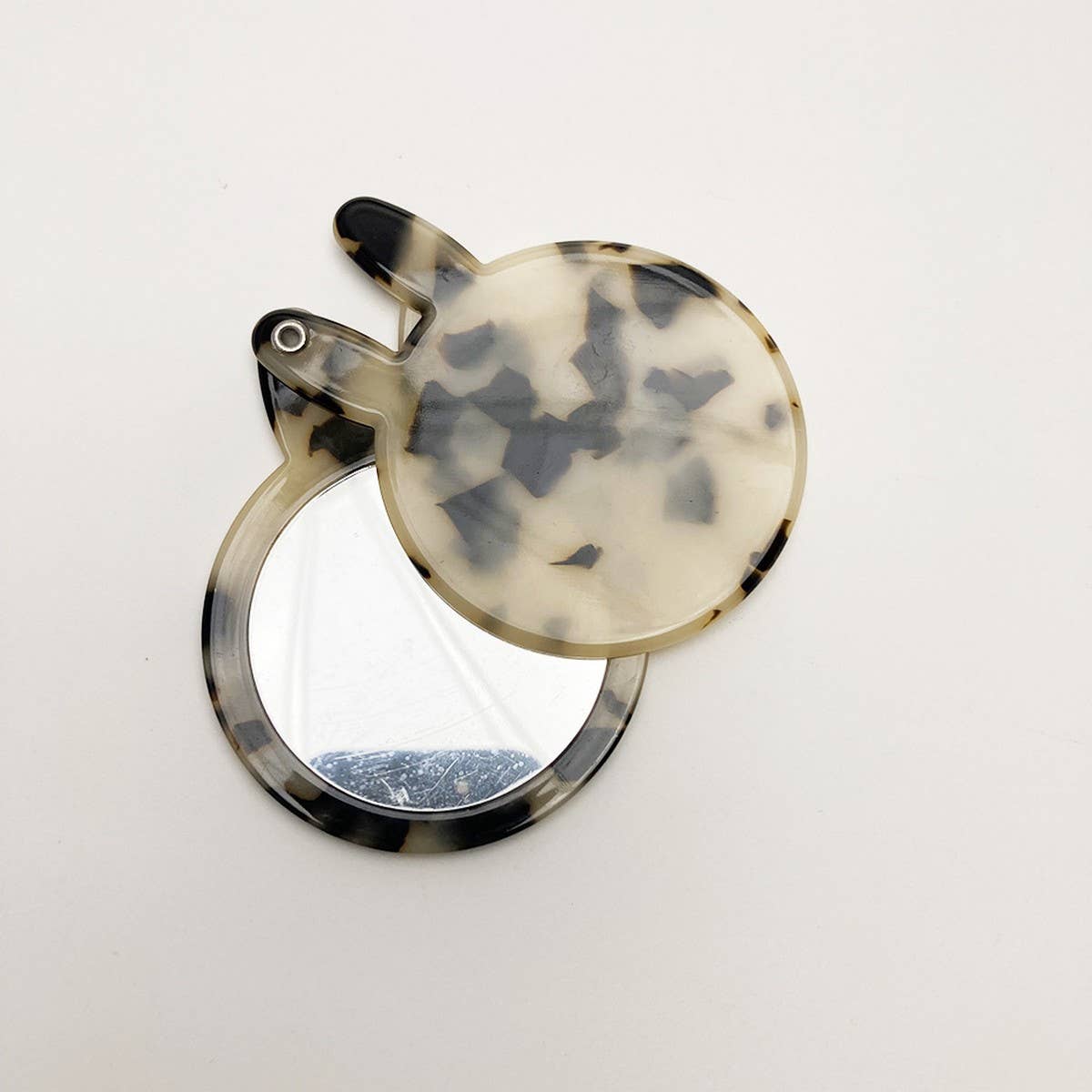 CUTE BUNNY COMPACT MIRROR ACETATE FLORAL_CWMM6374