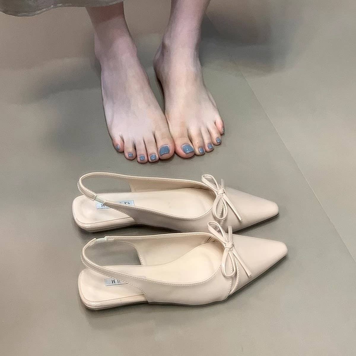 BOW CLOSED TOE SANDALS FOR WOMEN_CWSHF0100