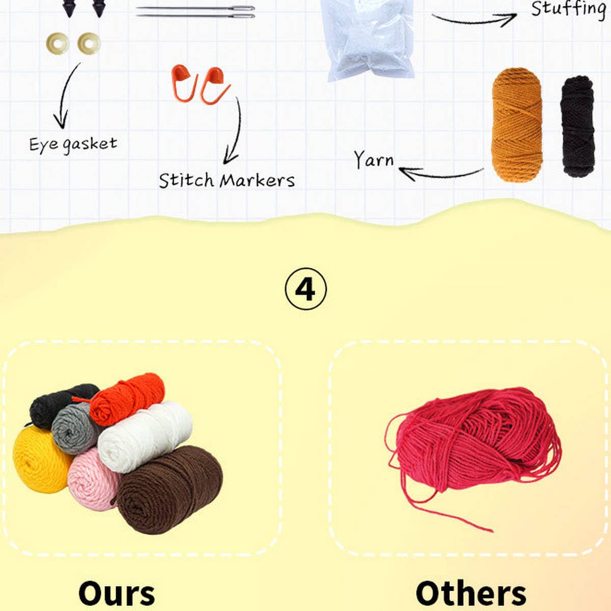 Handmade Diy Knitted Potato Doll Material Kit_Cwmm0829