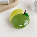 Peach & Apple Hair Claw Cute Summer Accessory_Cwaha5889