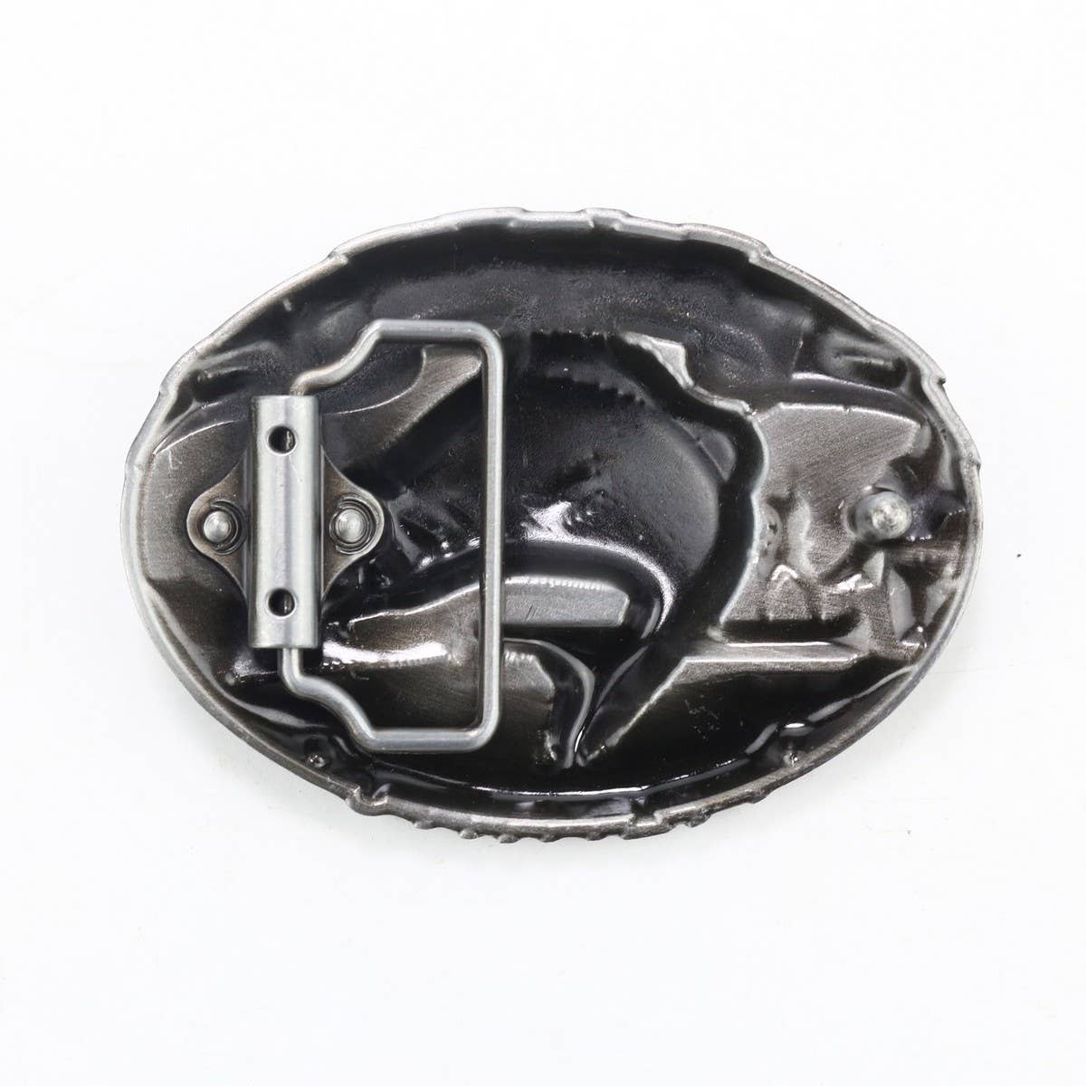 Western Style Bull Head Belt Buckle_Cwabe0427