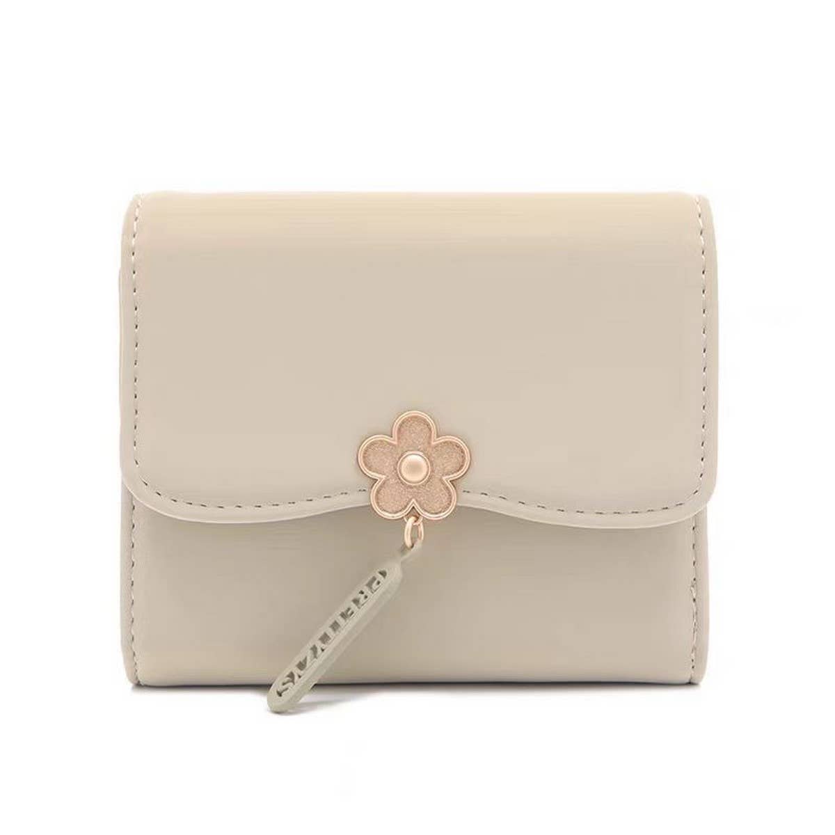Minimalist Floral Pendant Trifold Wallet_Cwab06238