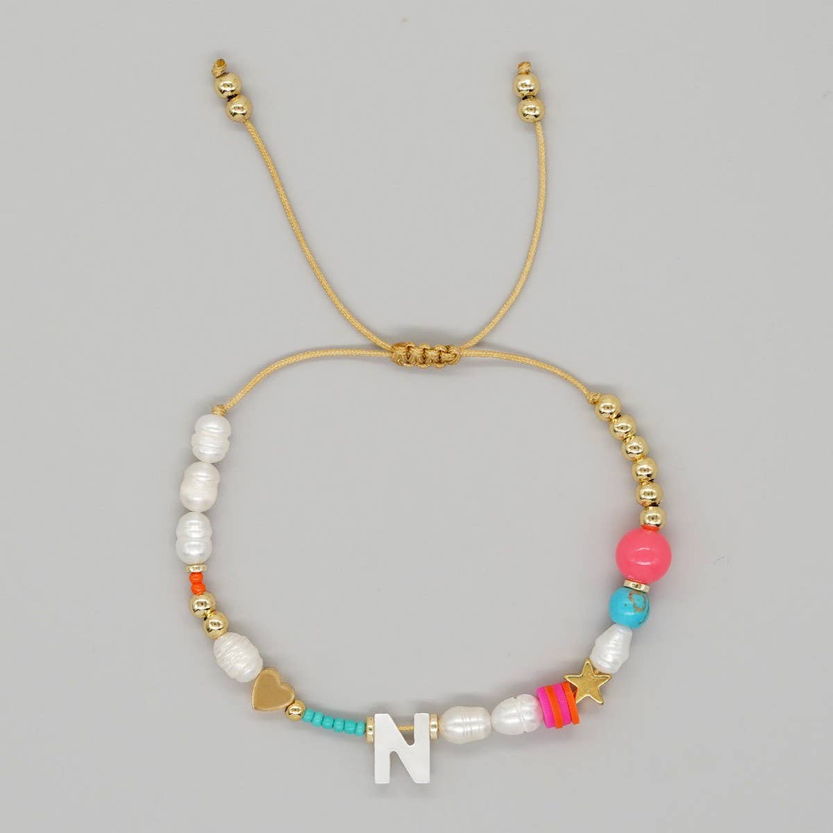 FASHION HAND WOVEN LETTER PEARL BRACELET_CWMM3812