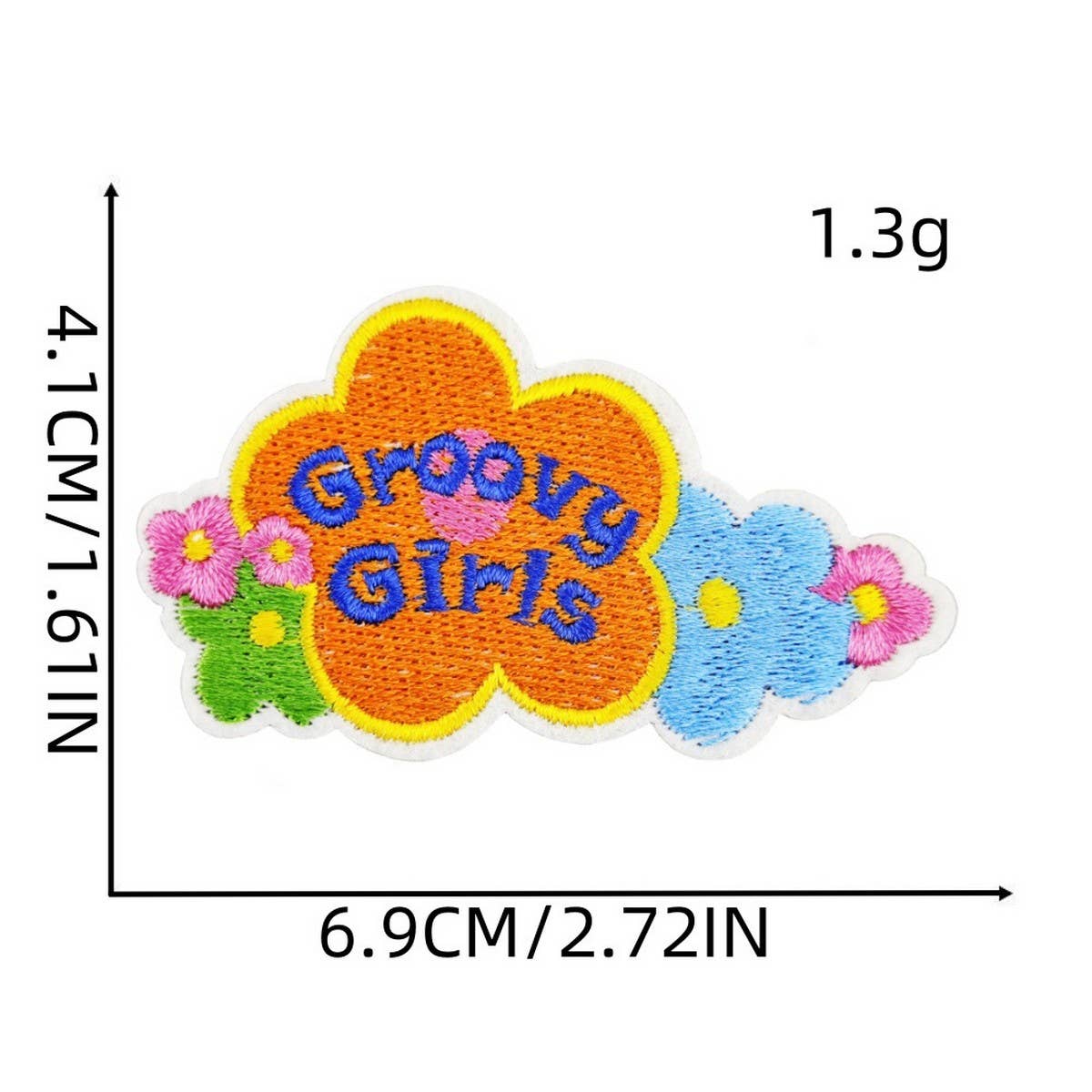 GRAFFITI DECORATED SUITCASE EMBROIDERED PATCH_CWMM4045