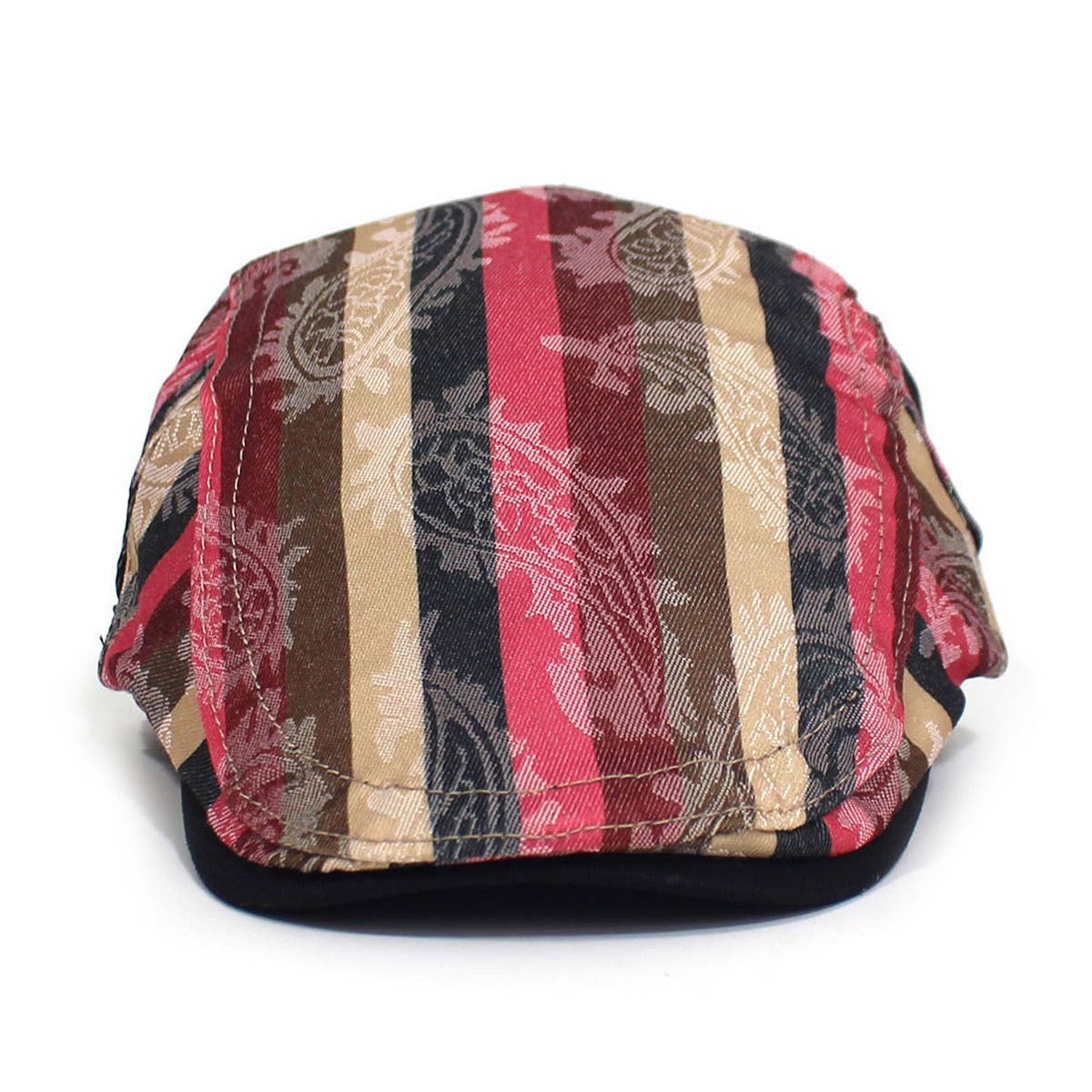 2024 NEW STRIPED PRINTED BERET FORWARD CAP_CWAB2920