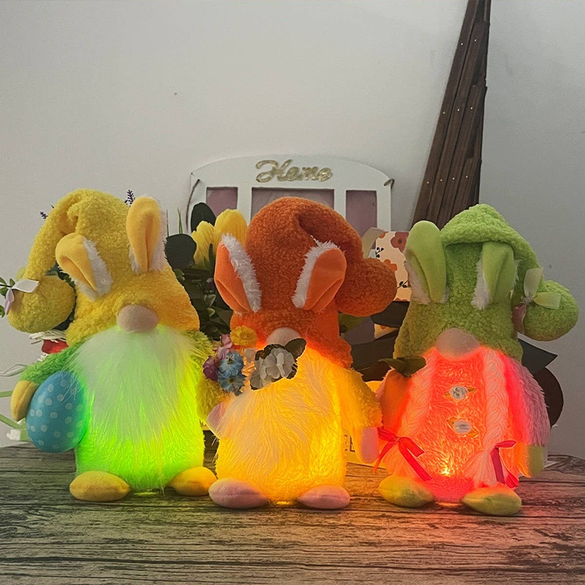 EASTER BALL HAT WITH LIGHT RUDOLPH DOLL ORNAMENT_CWMM3488