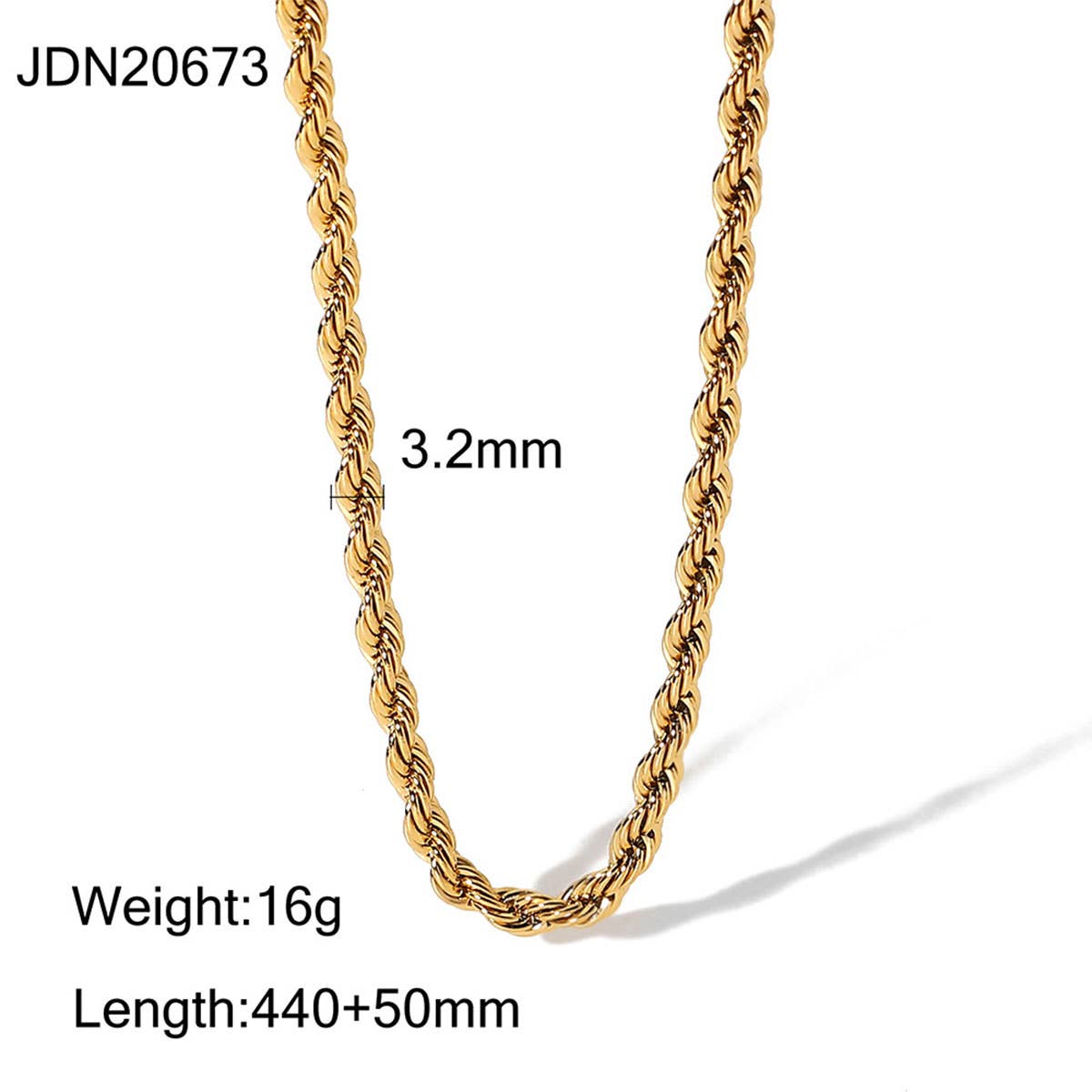 MULTILAYER GOLD PLATE STAINLESS STEEL NECKLACE_CWAJE0619
