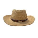 SUMMER TRAVEL SUN PROTECTION STRAW HAT_CWAH3446