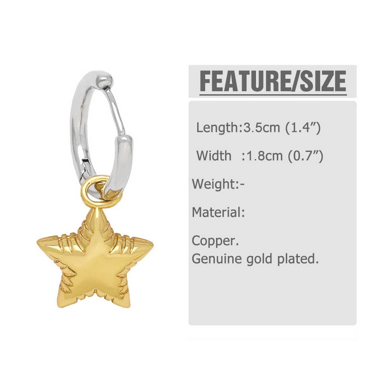 GOLD PLATED HEART SHAPED PENDANT EARRINGS_CWAJE0983