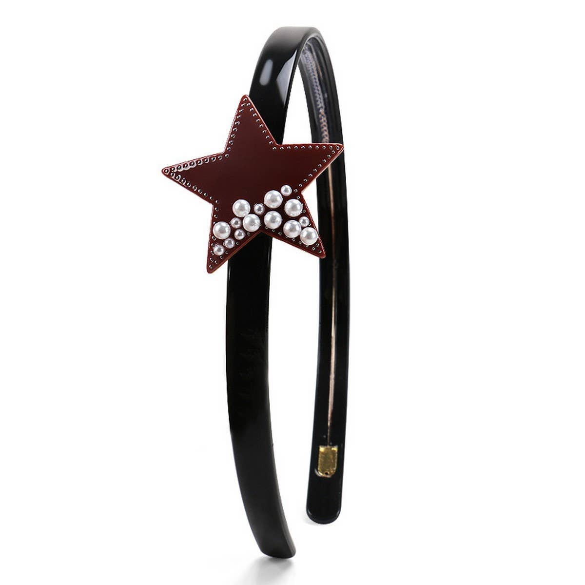 FIVE POINTED STAR HEADBAND PEARL DIAMOND HEADBAND_CWAHA4378