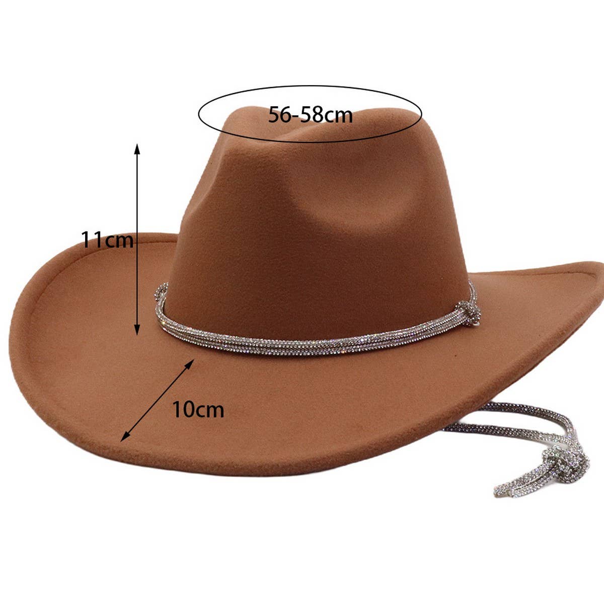 Unisex Cowboy Fedora Hat Ethnic Style_Cwah04429
