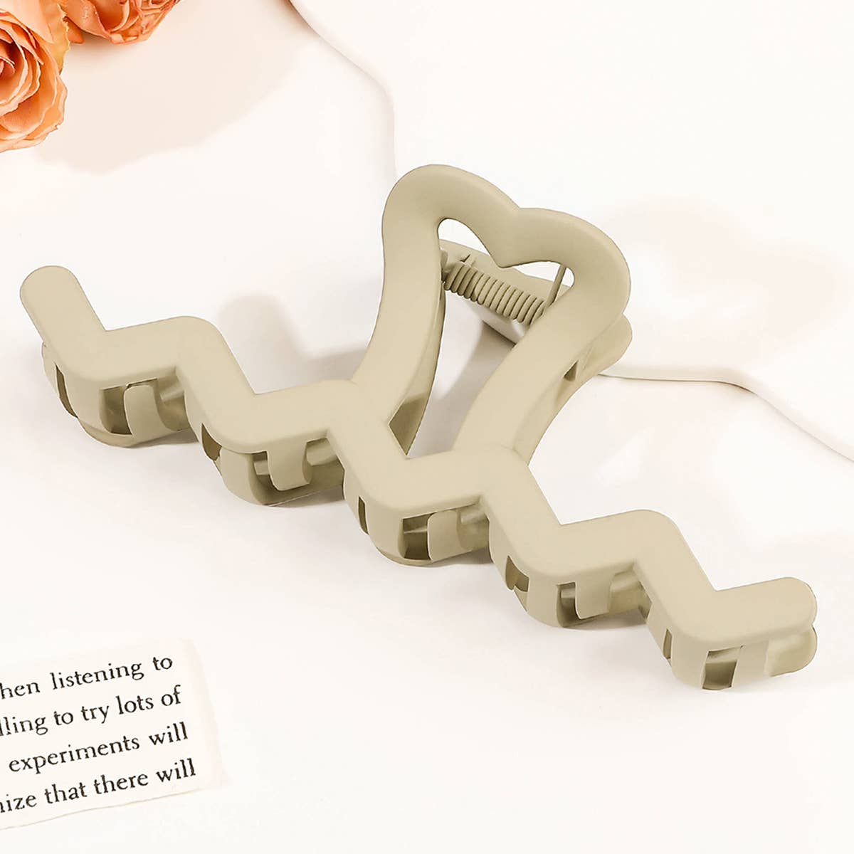 Frosted Wavy Large Hair Clip_Cwaha0930