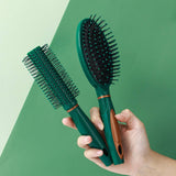 DARK GREEN HAIR COMB FOR SMOOTHING AND CURLY HAIR_CWMM0936