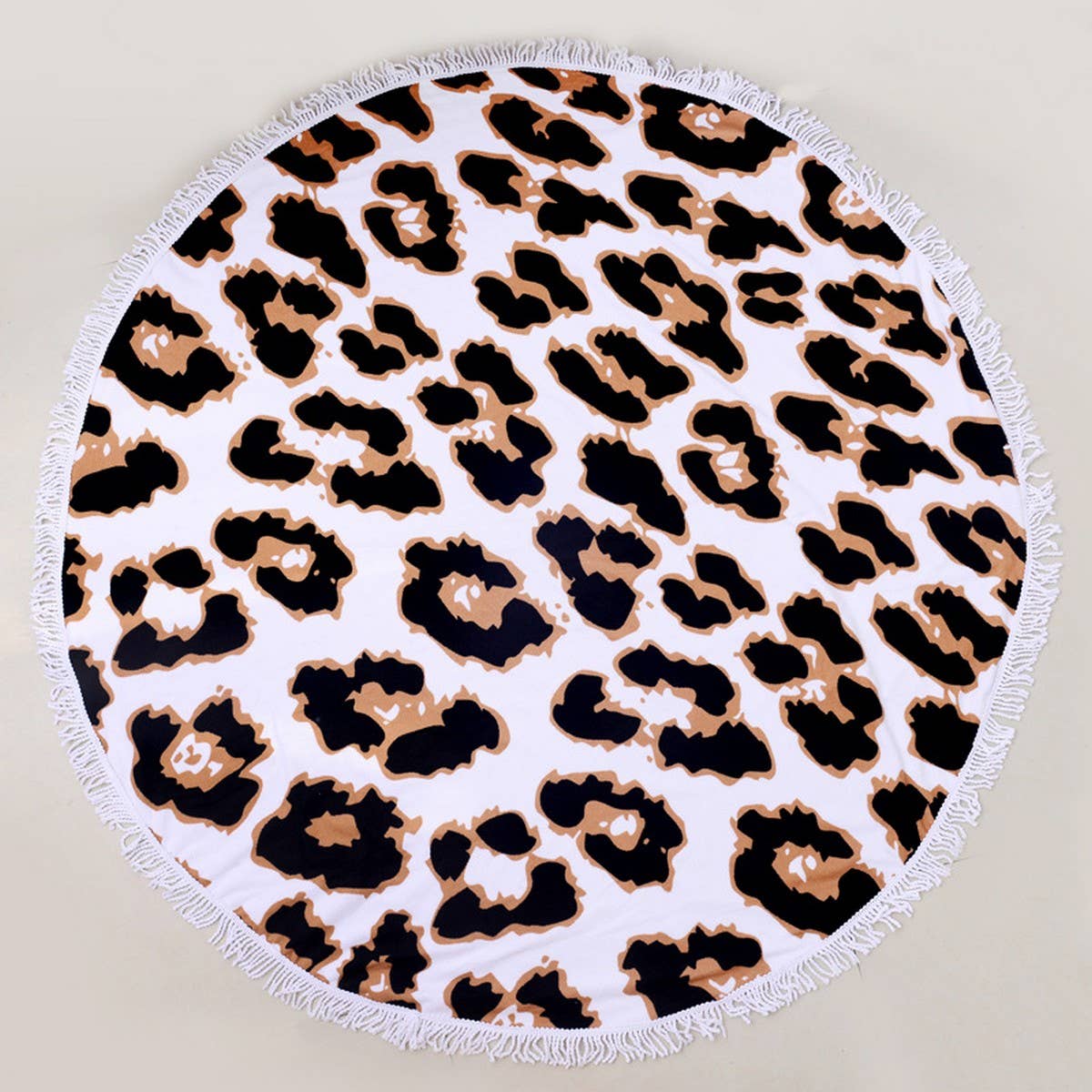 ROUND MICROFIBER TASSEL BEACH TOWEL BLANKET_CWMM7602