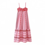 Vintage Crochet Patchwork Knit Dress Boho Chic_Cwdmd5799