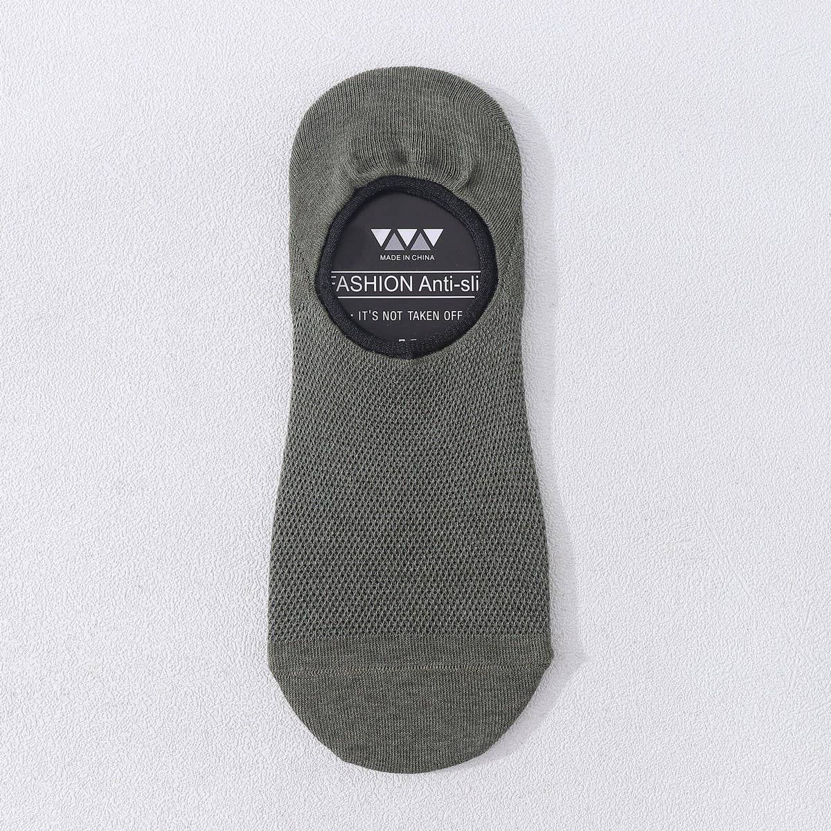 MENS SOLID COLOR COTTON ALL MATCH MESH BOAT SOCKS_CWMS2001