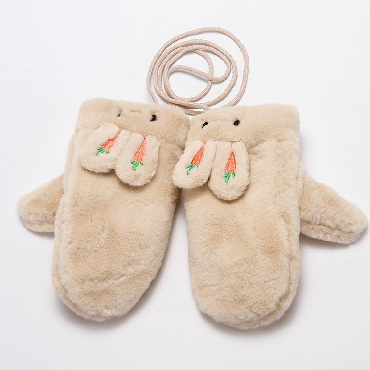 Winter Cute Rabbit Halter Full Finger Gloves_Cwag0258