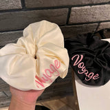 SIMPLE EMBROIDERED LETTER SATIN HEADBAND_CWAHA3700