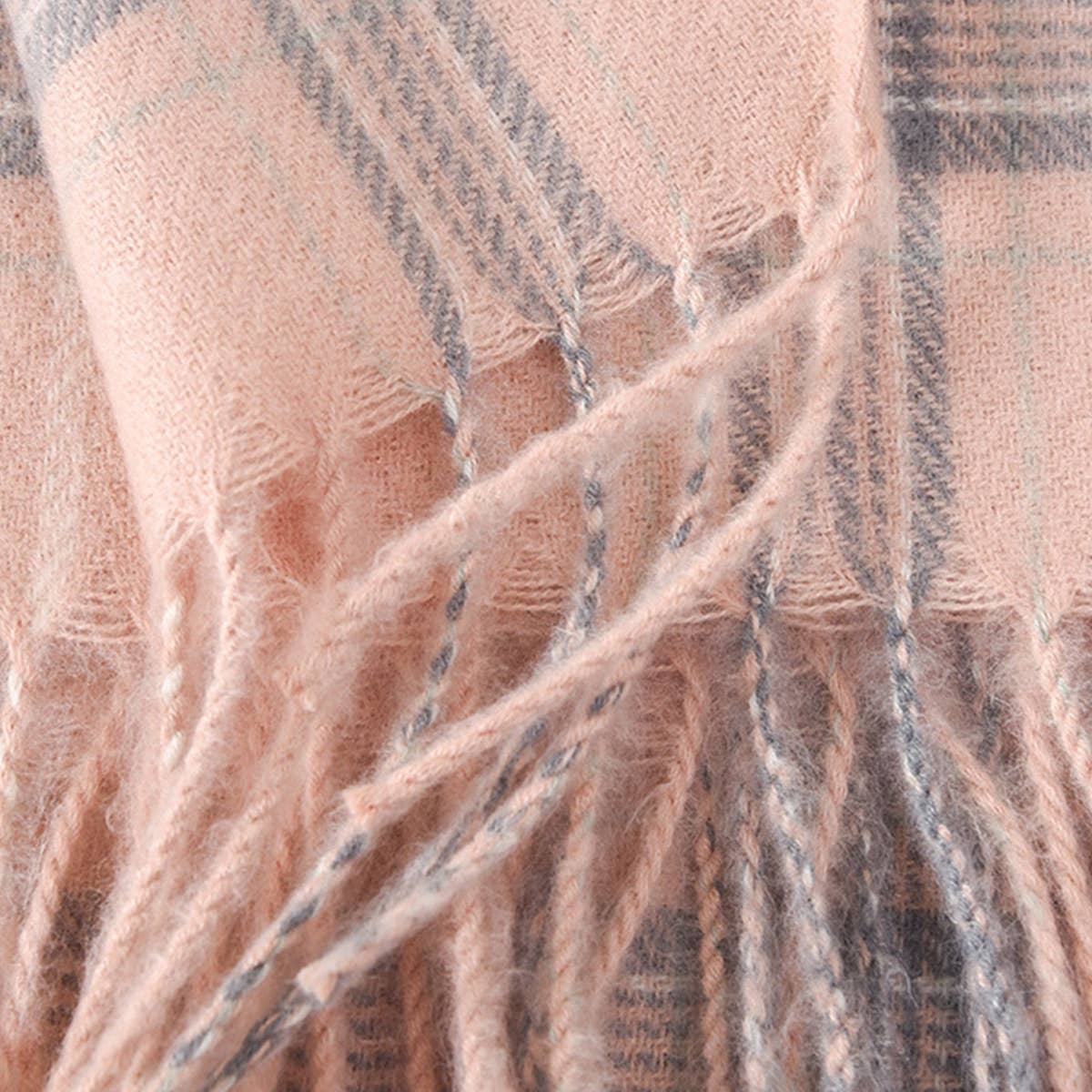 Vintage Stripe Knit Scarf Unisex Winter Wrap