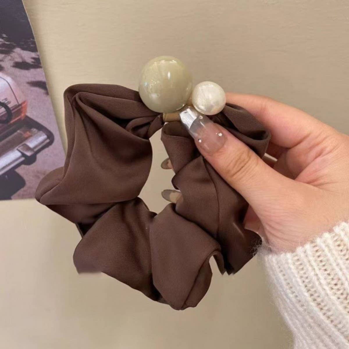 FRENCH FASHION NICHE DESIGN HAIR SCRUNCHIES_CWAHA2801