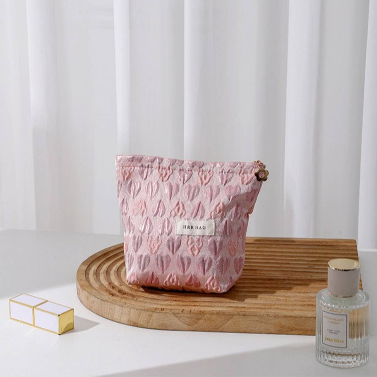 3D Heart Canvas Makeup Pouch Bag Women_Cwab06113