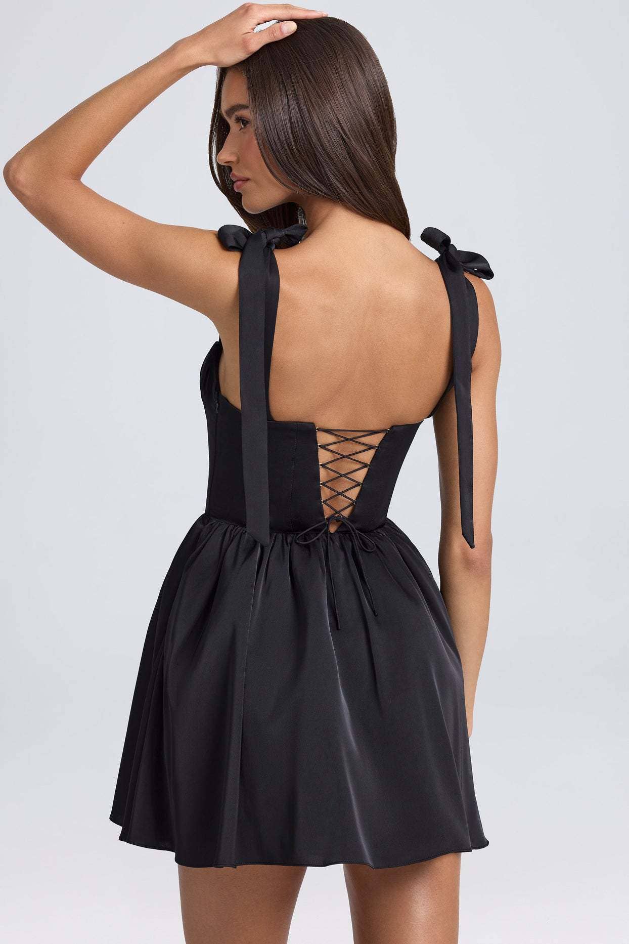 Stylish Square Neck High Waist Halter Dress