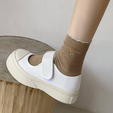 Women'S Preppy Style Socks With Lace Embroidery_Cwms1113