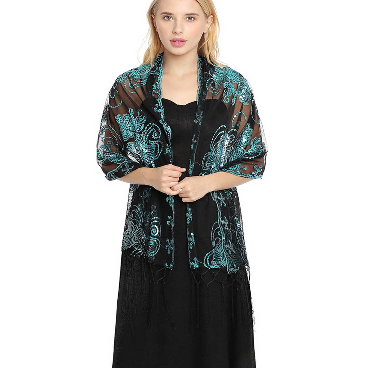 2024 NEW STYLE DINNER EMBROIDERED TASSEL SHAWL_CWASC1083