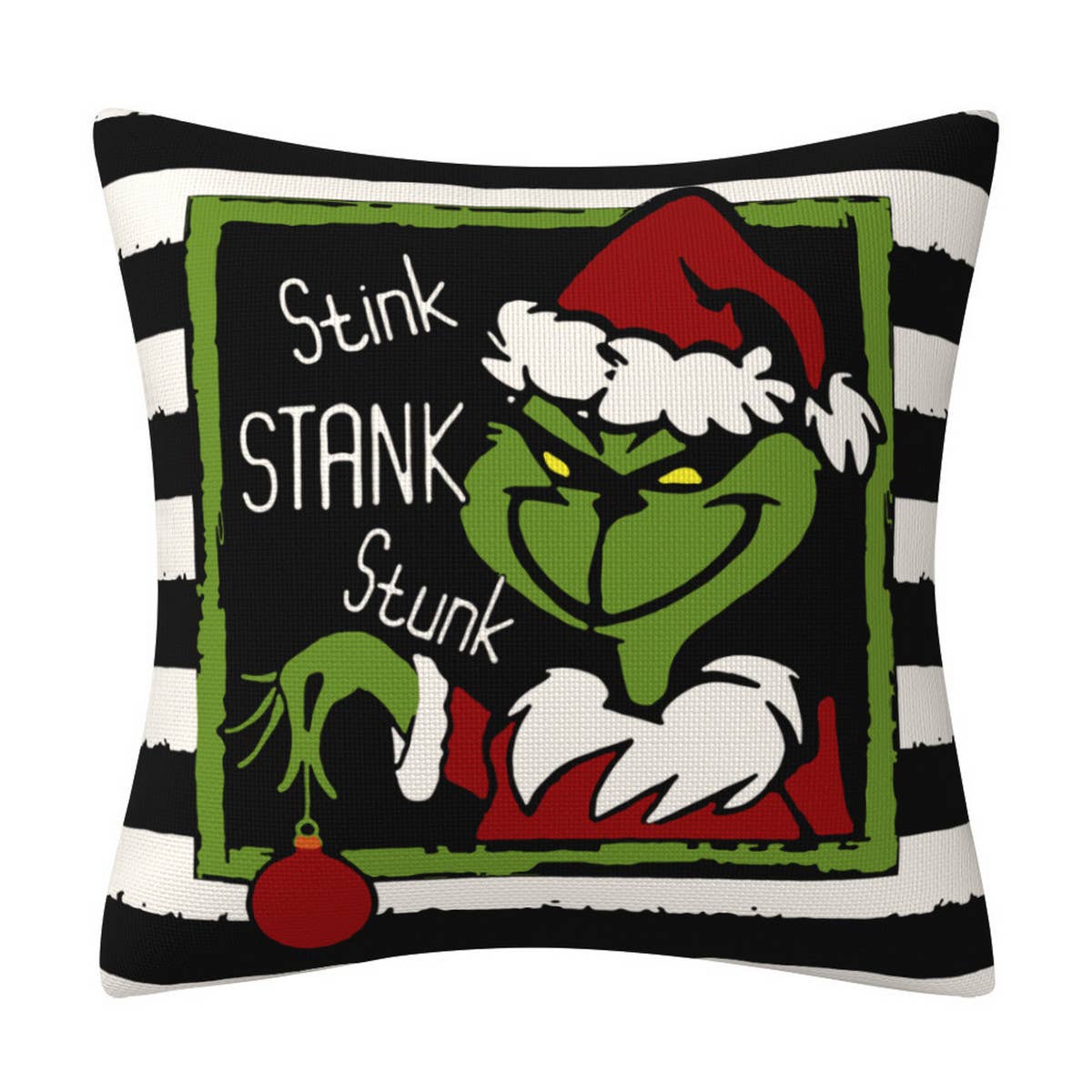 GRINCH CARTOON PRINT CHRISTMAS PILLOWCASE_CWMM1389