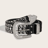 PUNK STYLE RIVET RHINESTONE BELT_CWABE0264