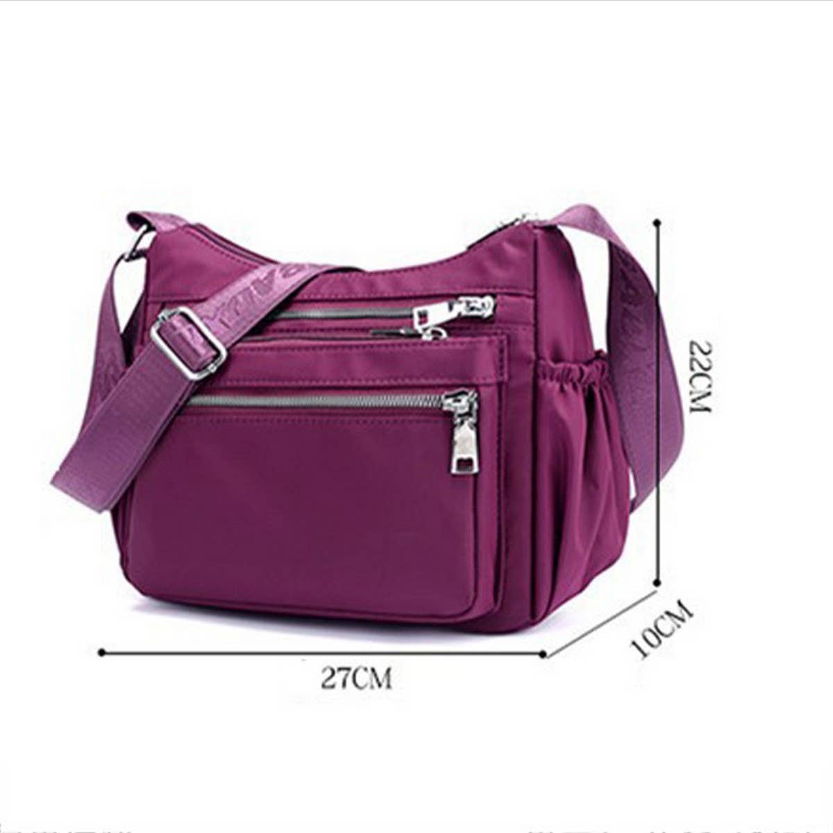 NYLON OXFORD CANVAS SHOULDER CROSSBODY BAG_CWASC1756