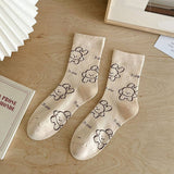 NEW AUTUMN MAILLARD CARTOON CUTE PUPPY SOCKS_CWMS1368