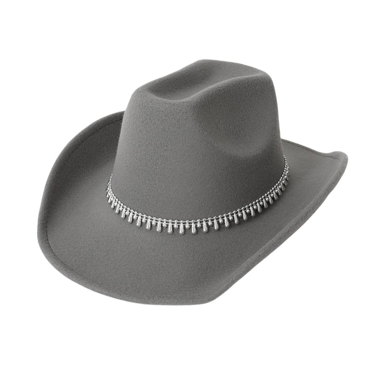 Western Cowboy Hat With Diamond Sword Chain_Cwah3633