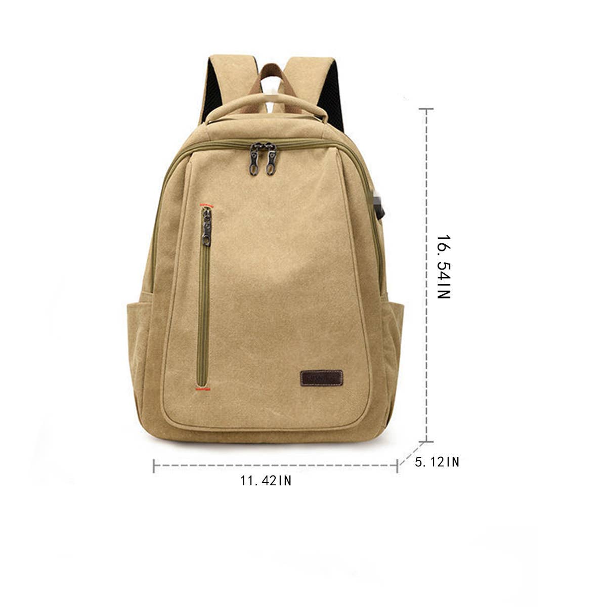 SIMPLE VERSATILE CANVAS BACKPACK LAPTOP BAG_CWAB2201