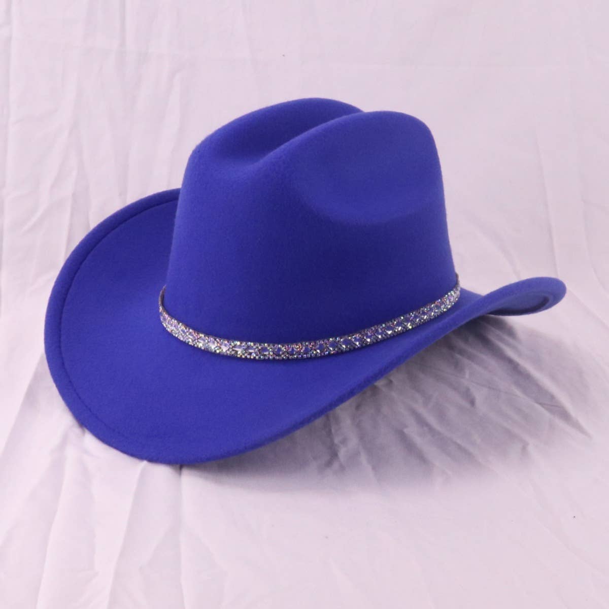RHINESTONE WESTERN FEDORA HAT WITH WIDE BRIM_CWAH3660