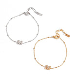 18K GOLD STEEL BRACELET WITH ZIRCON LETTER M_CWAJE4783