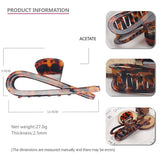 12 4CM LARGE RETRO ACETATE CLIP SHARK CLIP_CWAHA4263