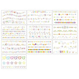 SUMMER FLOWER HEART TATTOOS FINGER STICKERS_CWMM8227