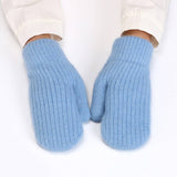 KNITTED WOOL COVERED WINDPROOF WARM GLOVES_CWAG0249