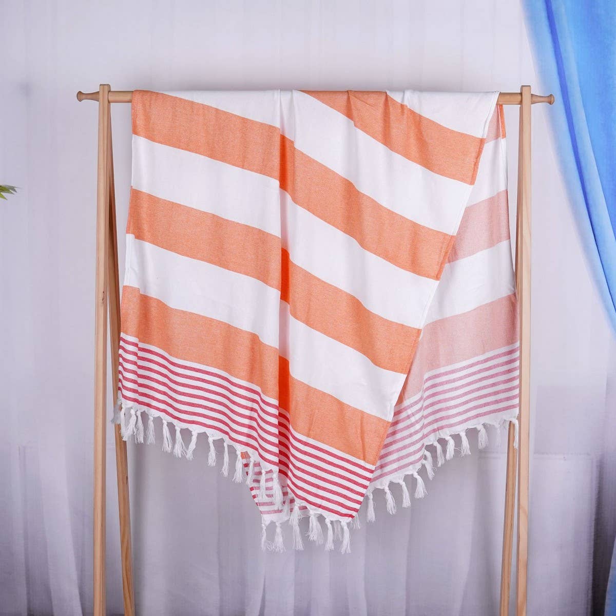 STRIPED TURKISH BEACH TOWEL ABSORBENT SUNPROTECTION_CWMM7666