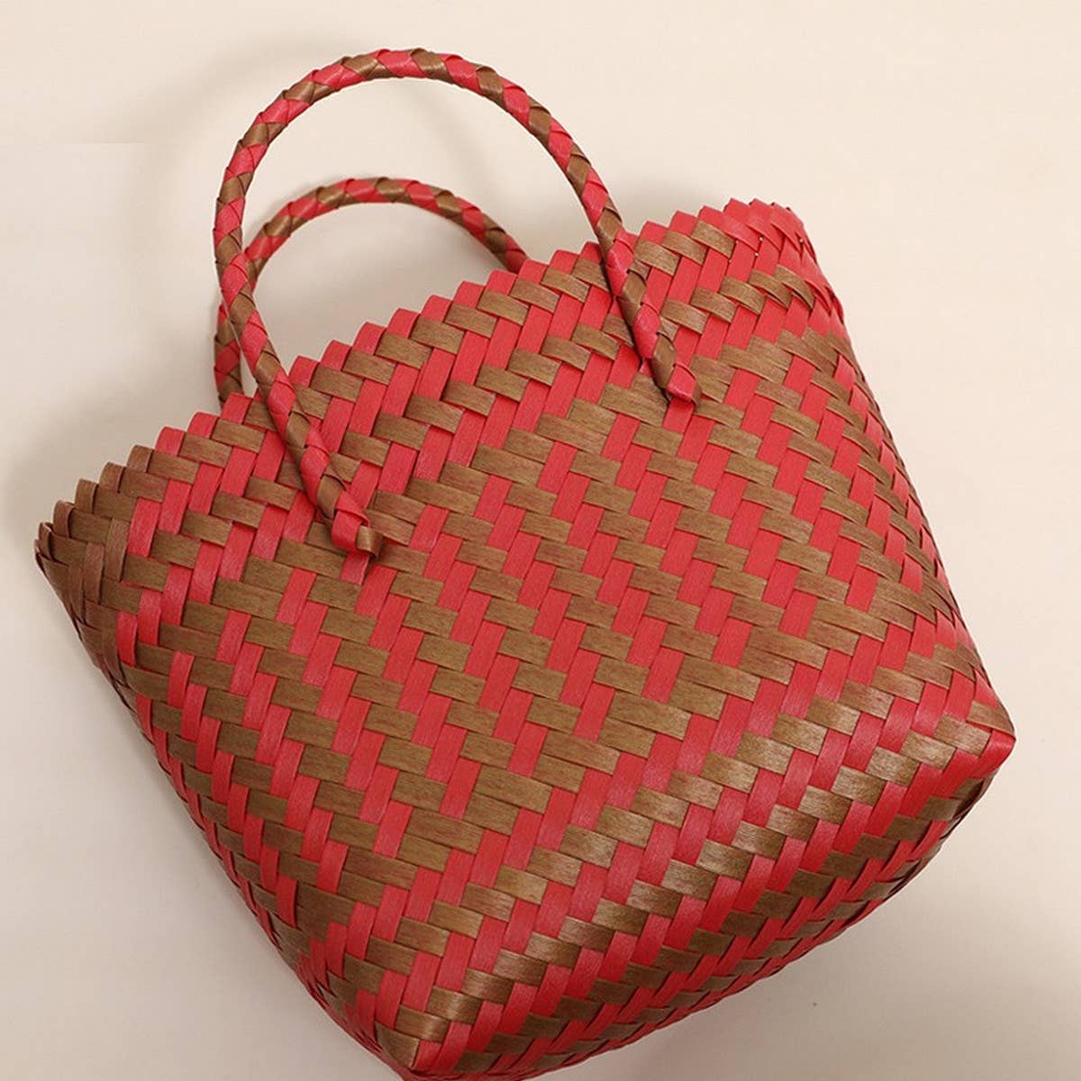 PLASTIC SQUARE PORTABLE WOVEN BAG_CWAB1873