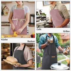 Cwmm1812_Striped Pocket Apron For The Working Household
