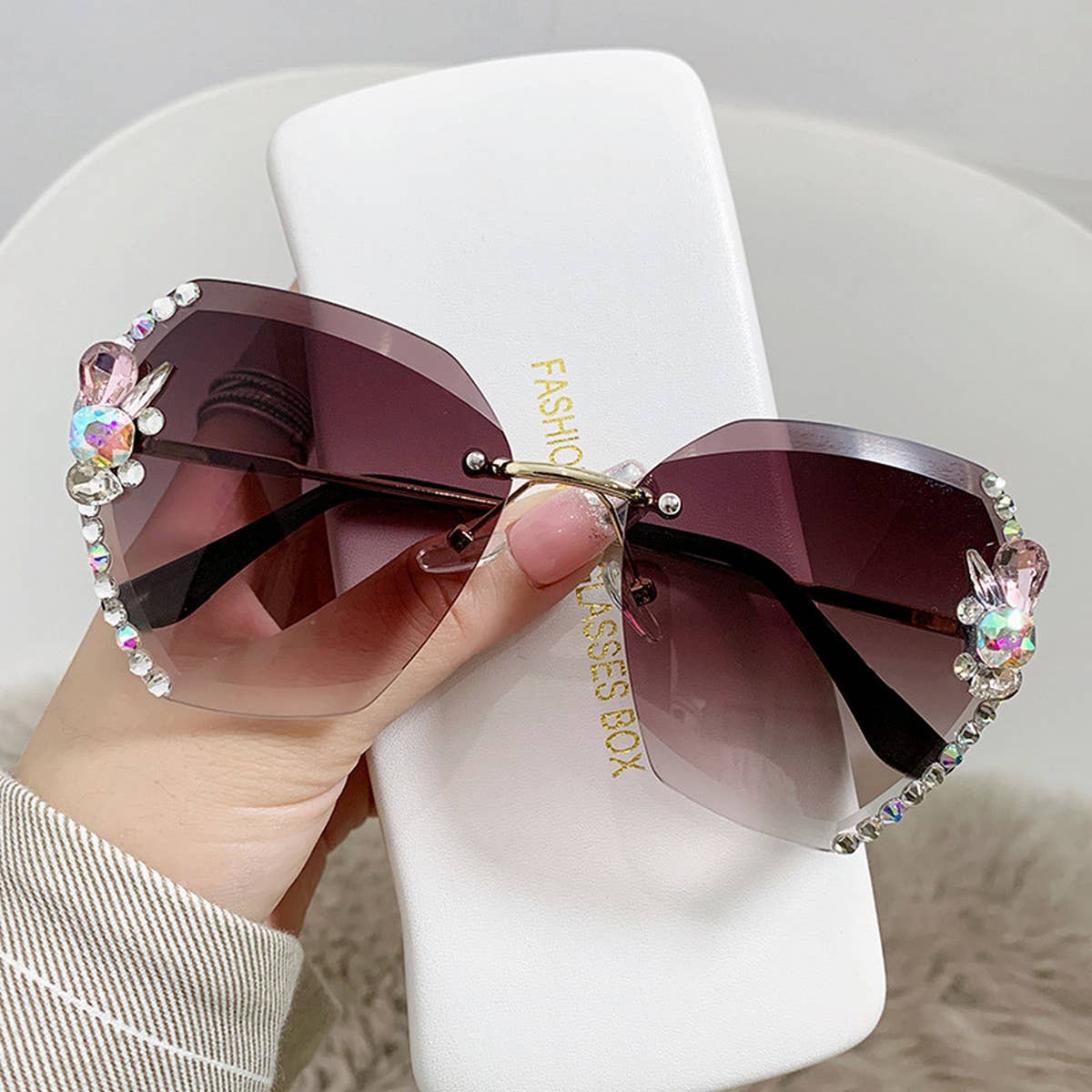 Women Fashion Rhinestone Sunglasses_Cwasg0181