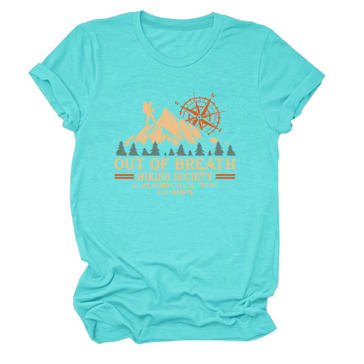 COMFY CREW NECK TEE HIKING QUOTE FOR WOMEN_CWTTS1523