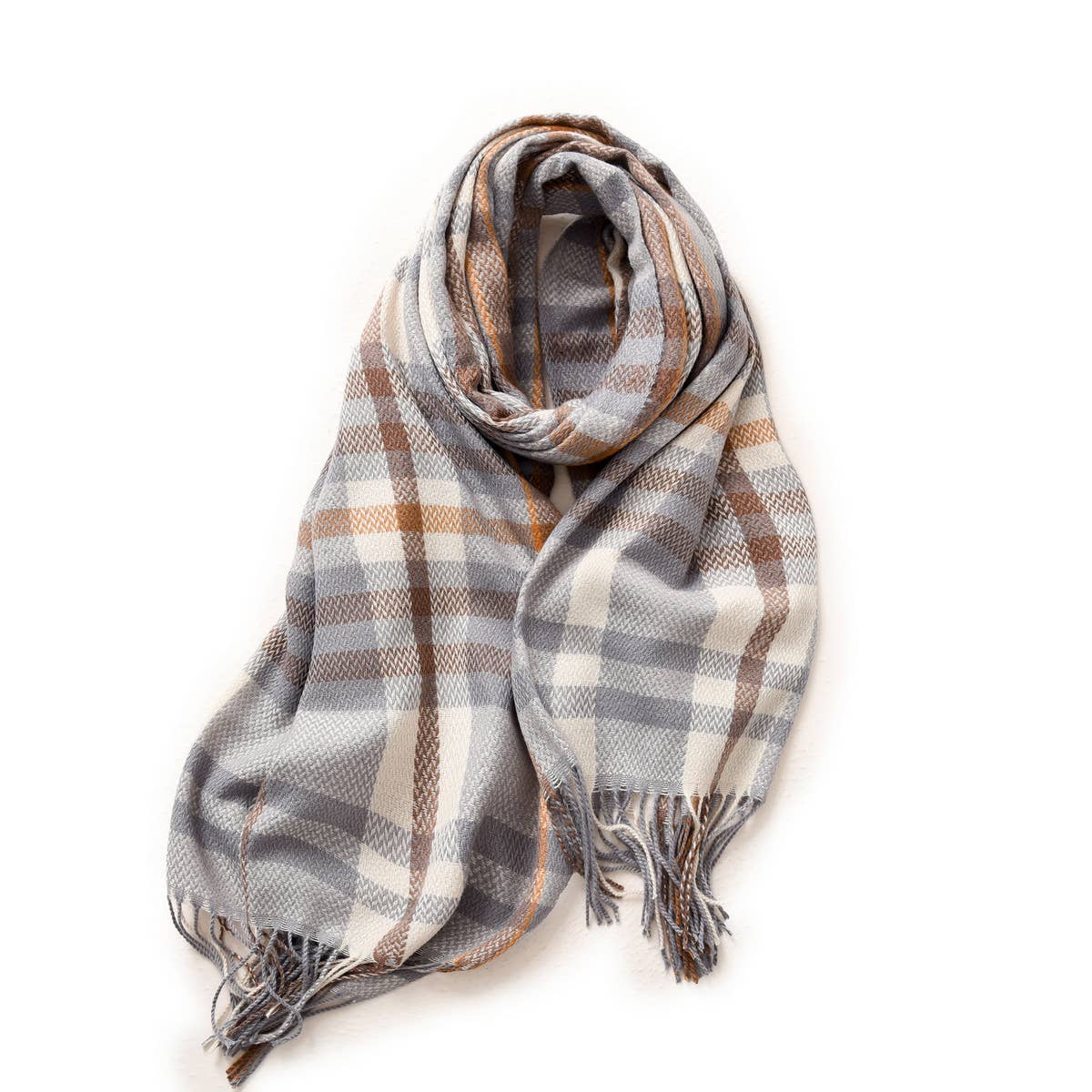 THICK PLAID SHAWL SCARF SOFT WARM WRAP FOR WOMEN_CWASC0169