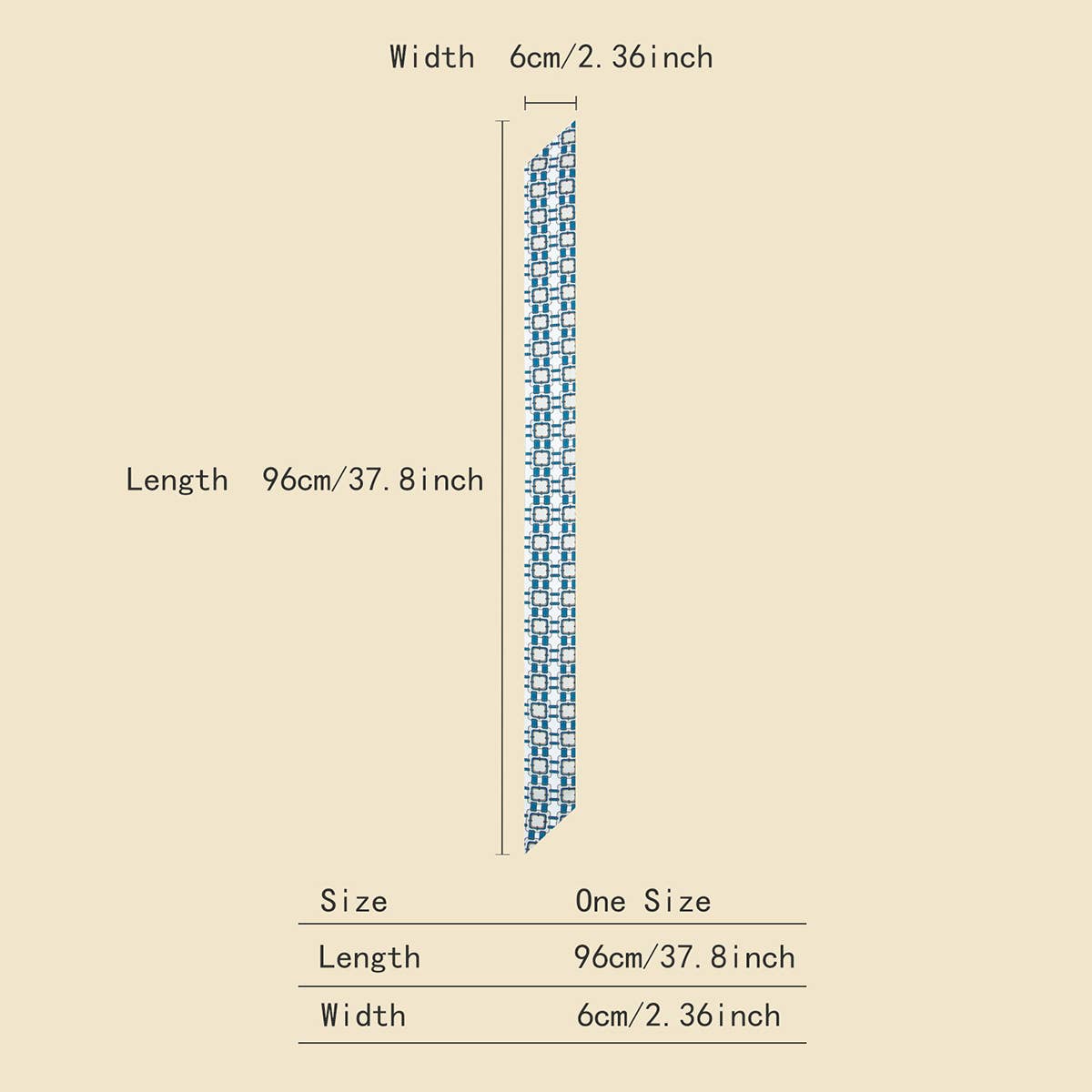 FLORAL LETTER SCARF HAIR TIE RIBBON_CWASC0081